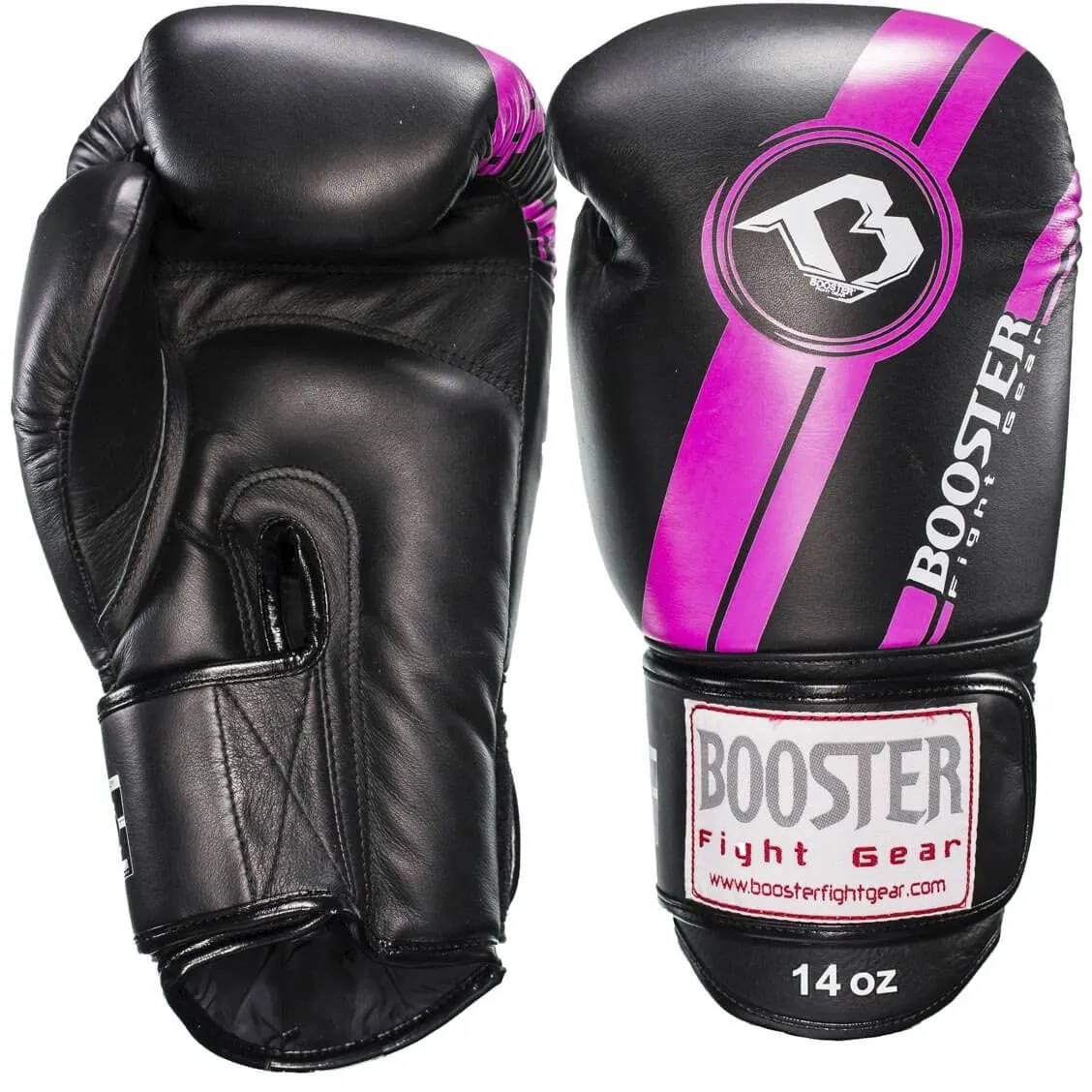 Leren bokshandschoenen booster roze p226