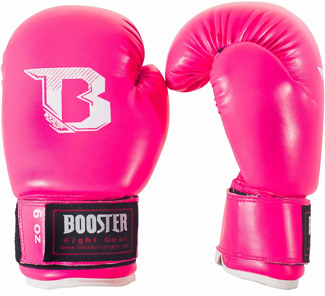 Booster bokshandschoenen kids roze p52