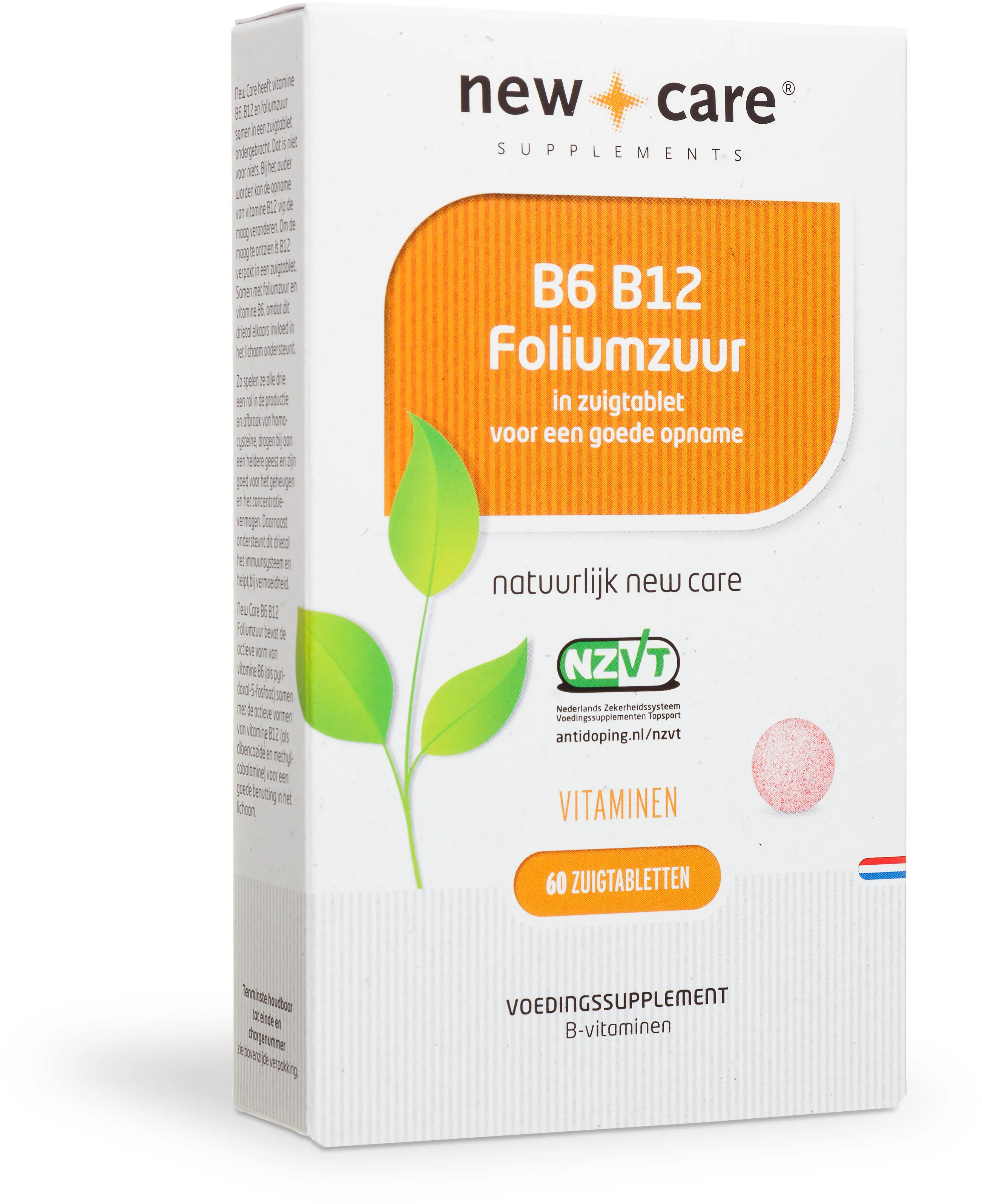 New care b6 b12 foliumzuur 60 zuigtabletten p791