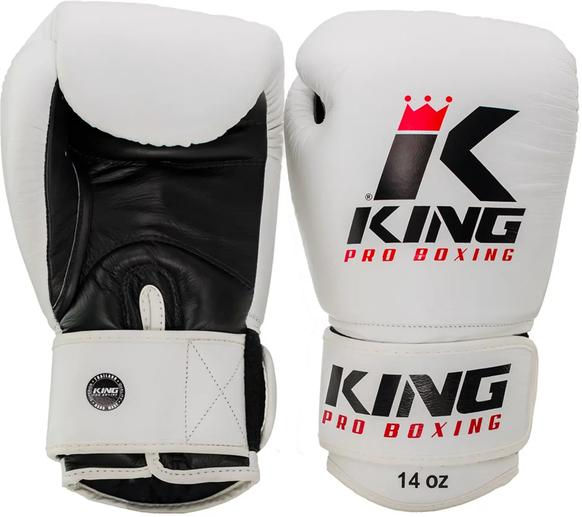 King pro boxing kickbokshandschoenen wit p927