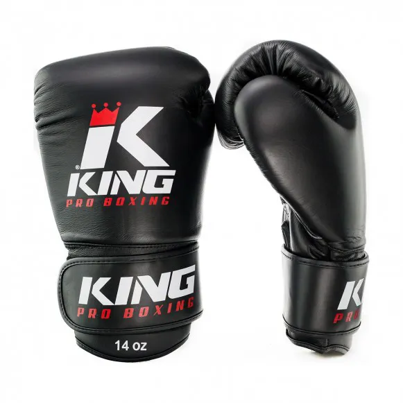 Zwart leren king pro boxing bokshandschoenen p928