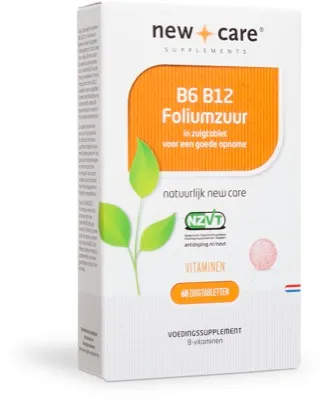 New care b6 b12 foliumzuur 60 zuigtabletten p791