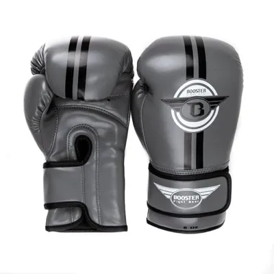 Grijze kickbokshandschoenen booster bg jeugd p1097