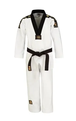 Matsuru taekwondopak v hals zwart p1006