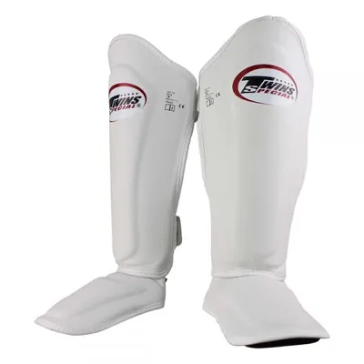 Witte kickboks scheenbeschermers twins sgl 7 p1134