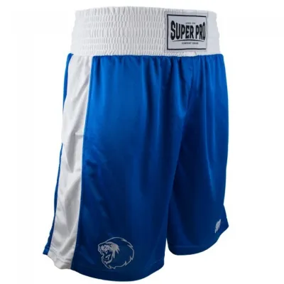 Super pro club boksshort blauw wit p1221