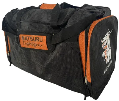 Matsuru sporttas hongming groot zwart oranje p1048